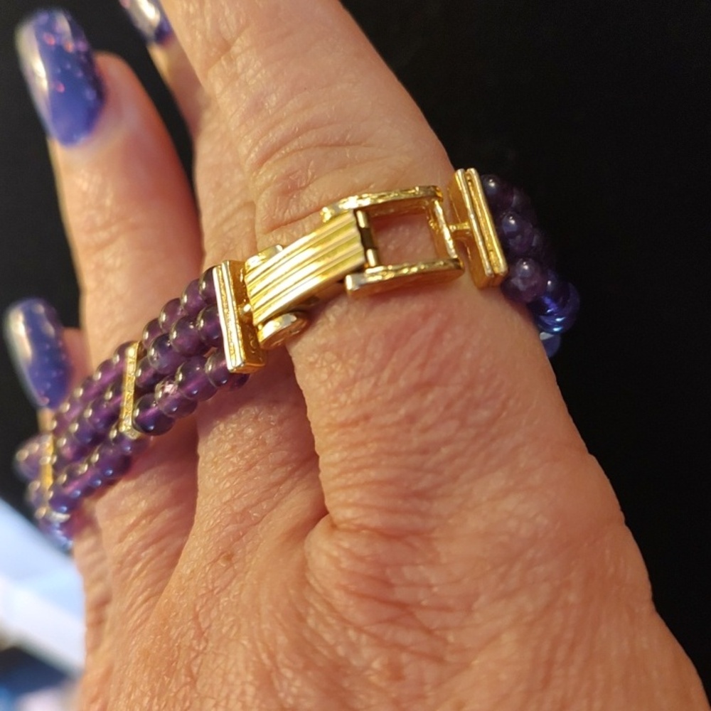 Amethyst Beaded Watch - Picture 7 of 7